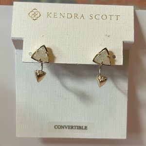 Kendra Scott Perry Ear Jacket Earrings in Iridescent Drusy